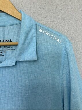 Municipal | Sportcross  Utility Polo Shirt | Powder Blue | Size Large